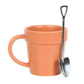 Plain Plant Pot Ceramic Mug and Shovel Spoon - Bobobiy
