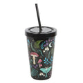 Dark Forest Print Plastic Tumbler with Straw
