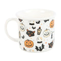 Spooky Cat and Pumpkin Print Mug - Bobobiy