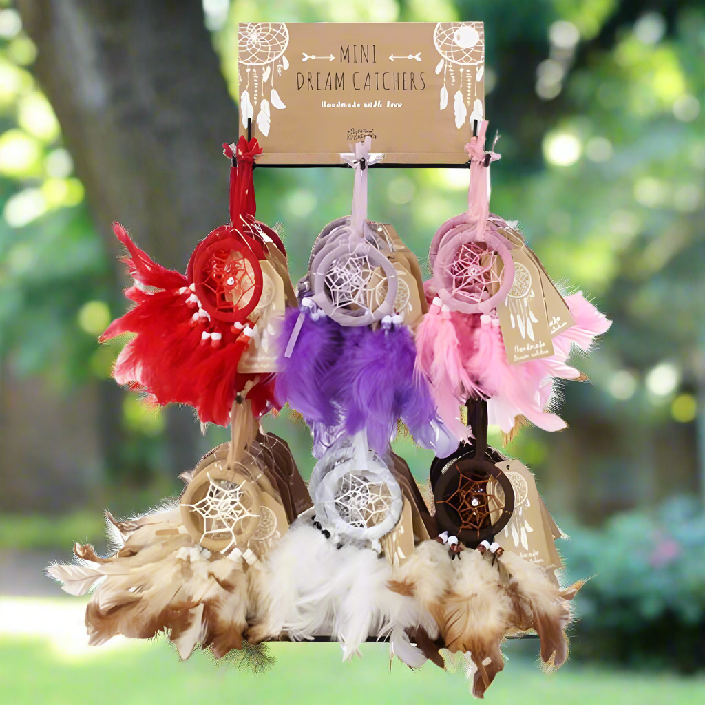 Set of 60 Dreamcatchers on Display Stand