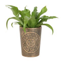 Triple Moon Bronze Terracotta Plant Pot by Lisa Parker - Bobobiy