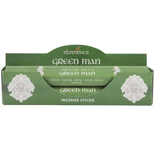Set of 6 Packets of Elements Green Man Incense Sticks - Bobobiy