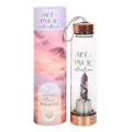 Amethyst Set Your Intention Glass Water Bottle - Bobobiy