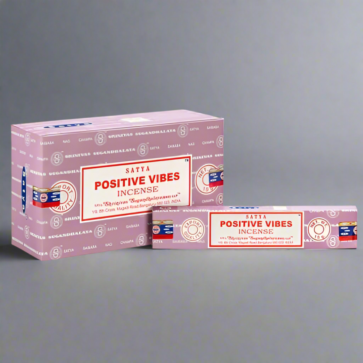 Set of 12 Packets of Positive Vibes Incense Sticks by Satya