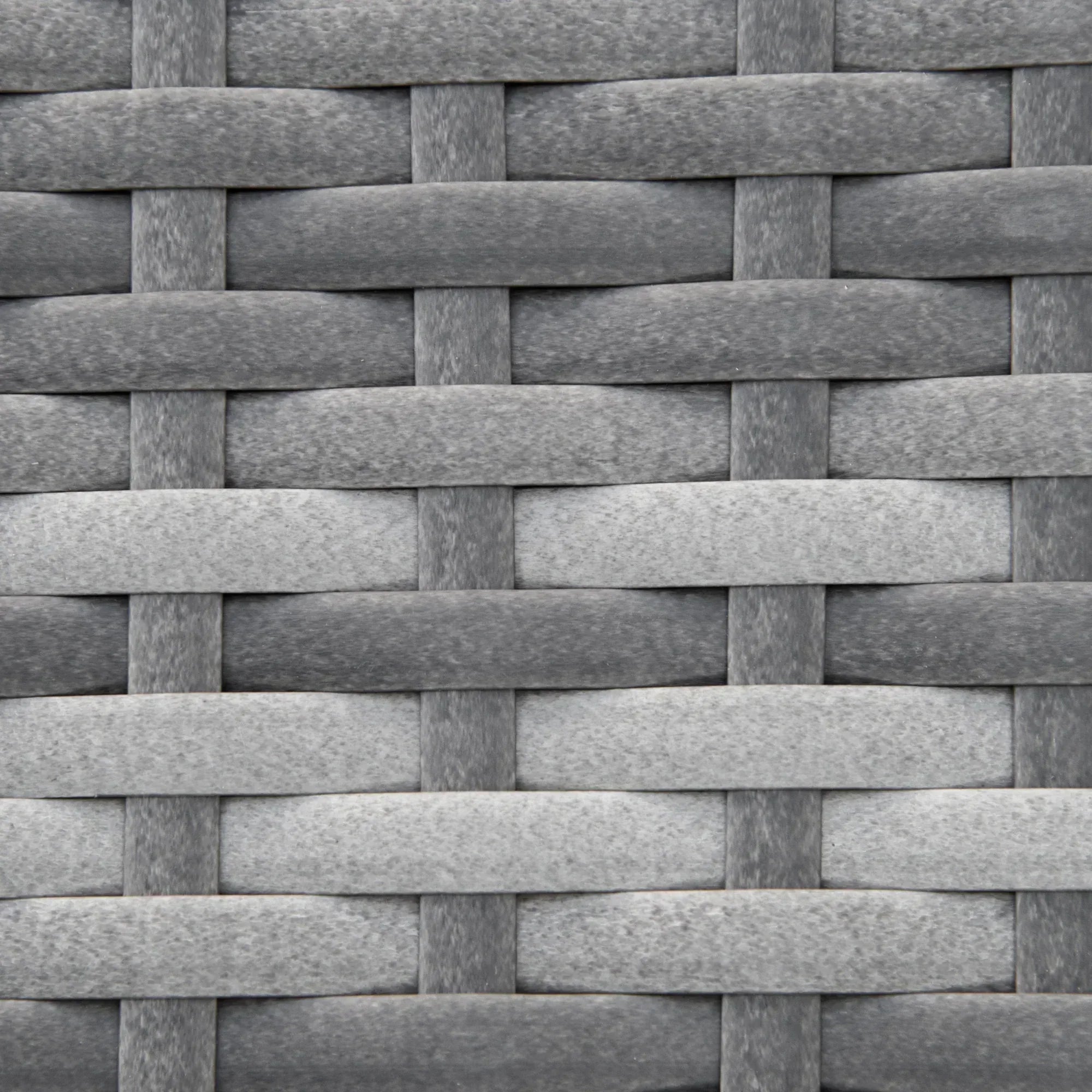 2 Seater Rattan Sofa with Cushions, 2-in-1 PE Rattan Daybed Sofa with Left Up or Down Armrests, Garden Chaise Lounger Loveseat for Outdoor, Patio, Mixed Grey - Bobobiy