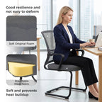 Dark grey mesh office chair with padded seat and thick backrest foam
