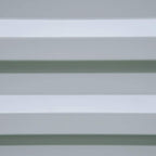 Grey raised planter bed wall with horizontal slat panels, close-up