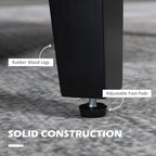 Grey accent chair on rubber wood legs with adjustable foot pads