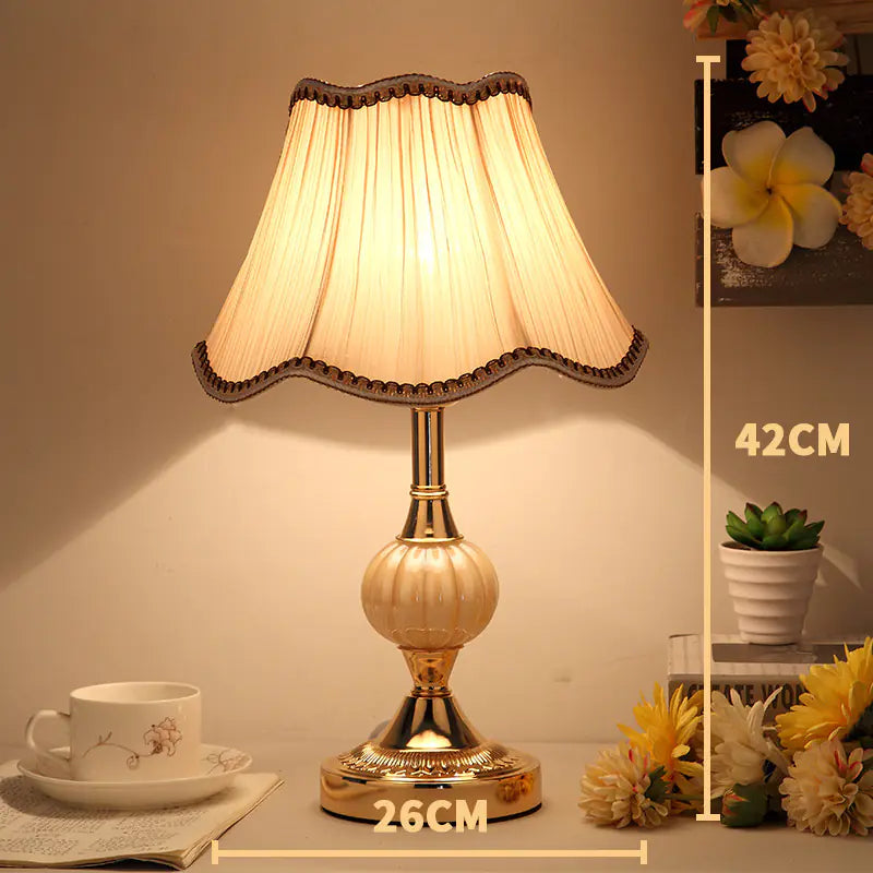 European Minimalist Glass Table Lamp - Vintage Style