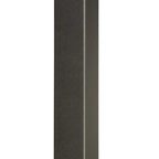 Dark grey steel pergola support post with textured finish, close-up
