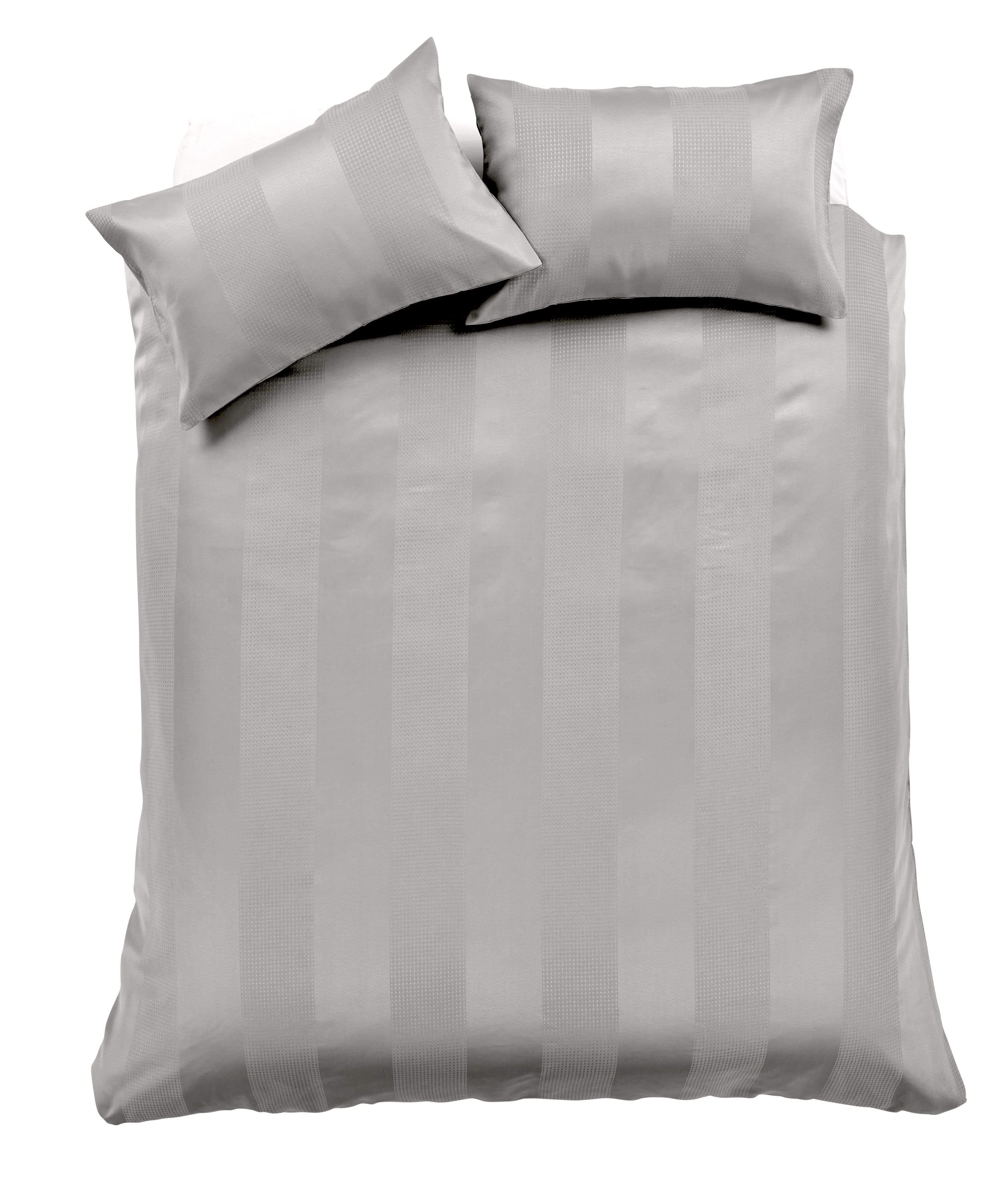 Waffle Stripe Handwoven Jacquard Cotton Rich Duvet Cover Set Luxurious and Comfortable Bedding Available in Multiple Sizes and Colours - Bobobiy