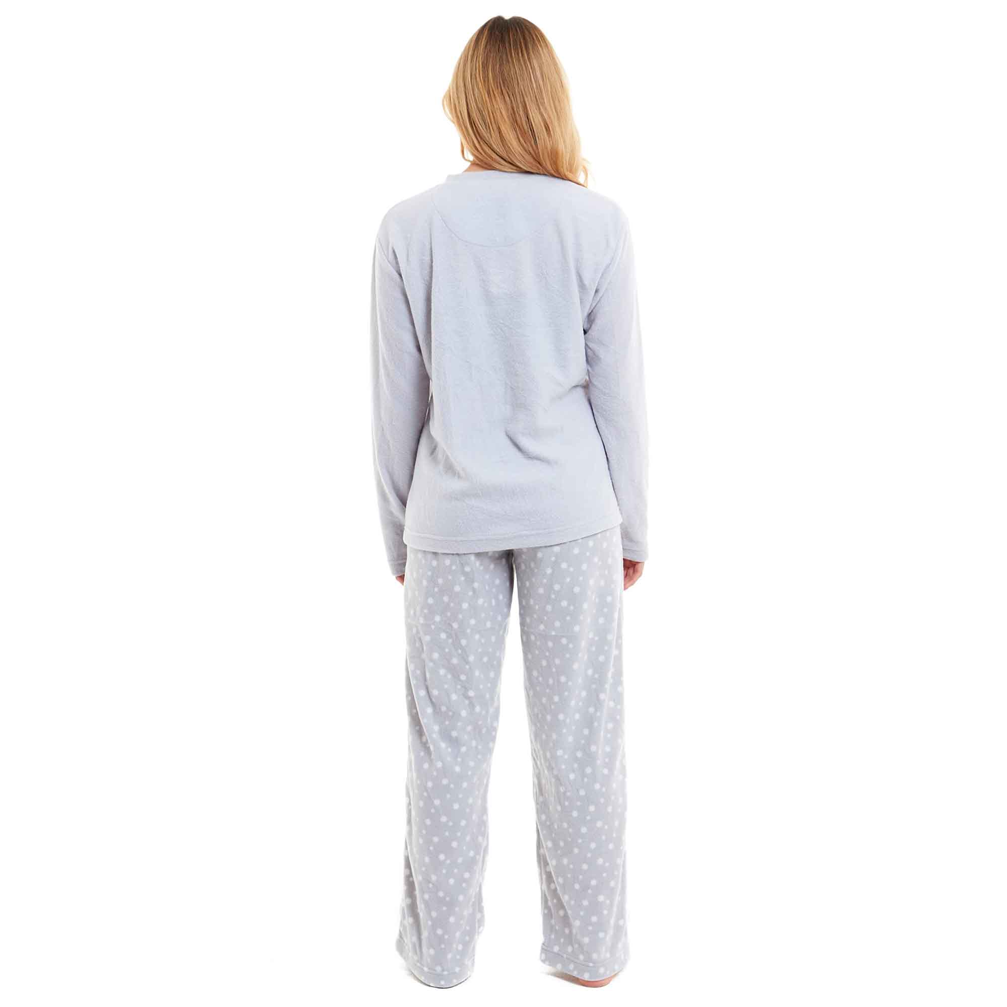 Warm Women's Polar Fleece Penguin Pyjama Set with Hood and Embroidery Fluffy Winter Loungewear Ideal for Christmas Gift Multiple Sizes