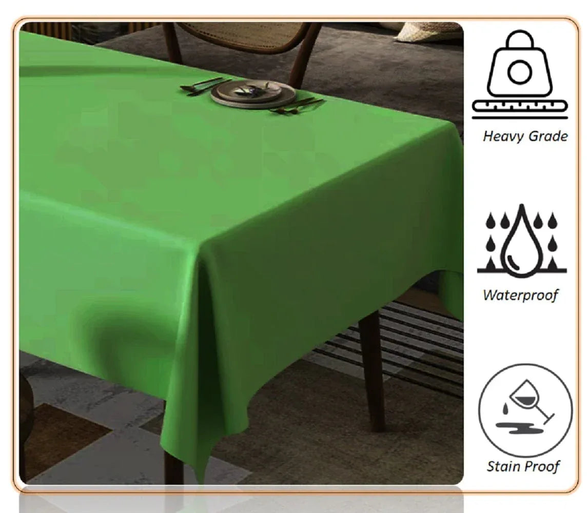 Waterproof Stain Resistant Rectangular Polyester Tablecloth Picnic Mat 145x200cm for Kitchen Dining Indoor Outdoor - Bobobiy