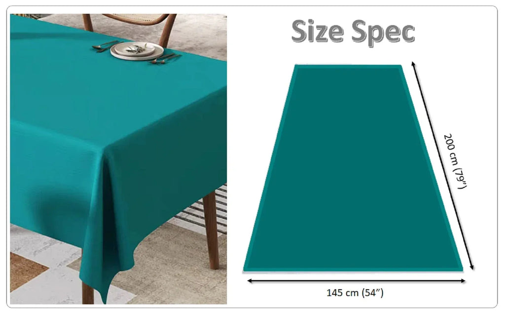 Waterproof Stain Resistant Rectangular Polyester Tablecloth Picnic Mat 145x200cm for Kitchen Dining Indoor Outdoor - Bobobiy