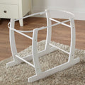 White Deluxe Moses Basket Rocking Stand - Bobobiy