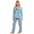 Women's Cosy Dachshund Polar Fleece Pyjama Set with Hood Embroidered Detailing Soft Nightwear Warm Loungewear Ideal Gift for Chilly Nights