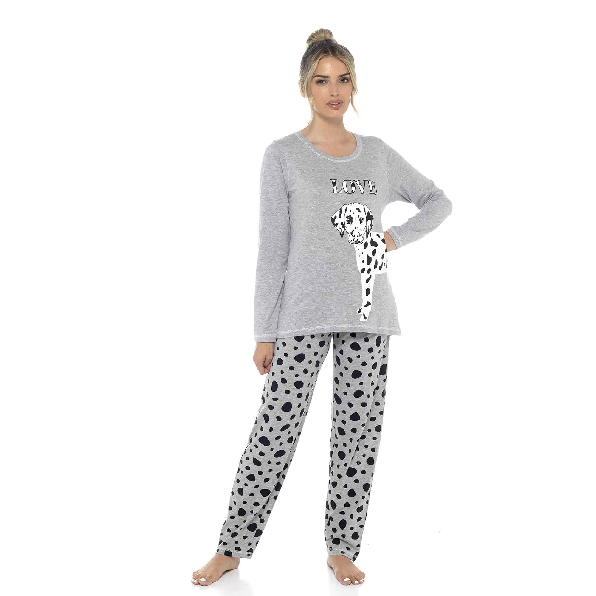 Women's Cotton Soft Pyjama Set with Elasticated Patterned Bottoms Ultimate Nightwear and Cosy Loungewear Multiple Sizes