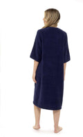 Women's Cotton Terry Towelling Bath Robe Zip Through Ultra Absorbent Soft and Luxurious Dressing Gown Perfect for Post Shower Relaxation