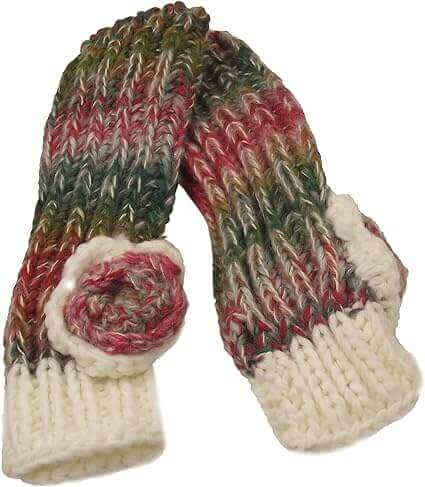 Women's Cozy Acrylic Knitted Headband and Hand Warmer Set Soft Winter Ski Fashion Accessory Warm Versatile Fit for Casual Outings and Cozy Nights