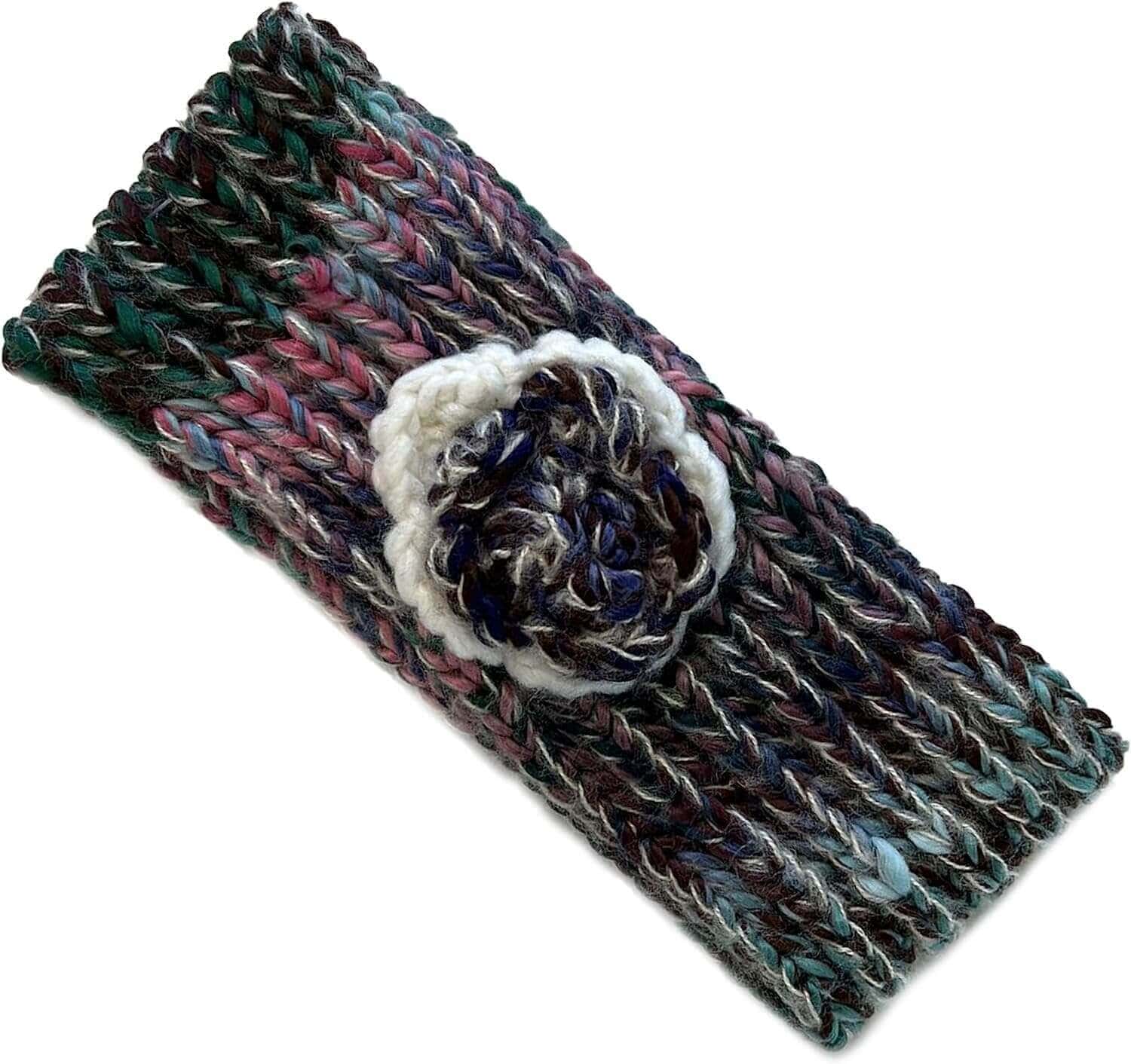 Women's Cozy Acrylic Knitted Headband and Hand Warmer Set Soft Winter Ski Fashion Accessory Warm Versatile Fit for Casual Outings and Cozy Nights