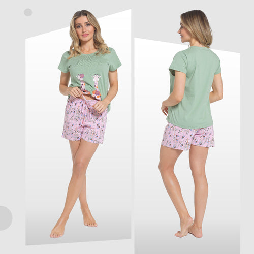women-s-giraffe-pyjama-set-t-shirt-shorts-pjs-soft-cotton-loungewear-summer-holiday-sleepwear-by-daisy-dreamer-pyjamas-1176984508 - Bobobiy