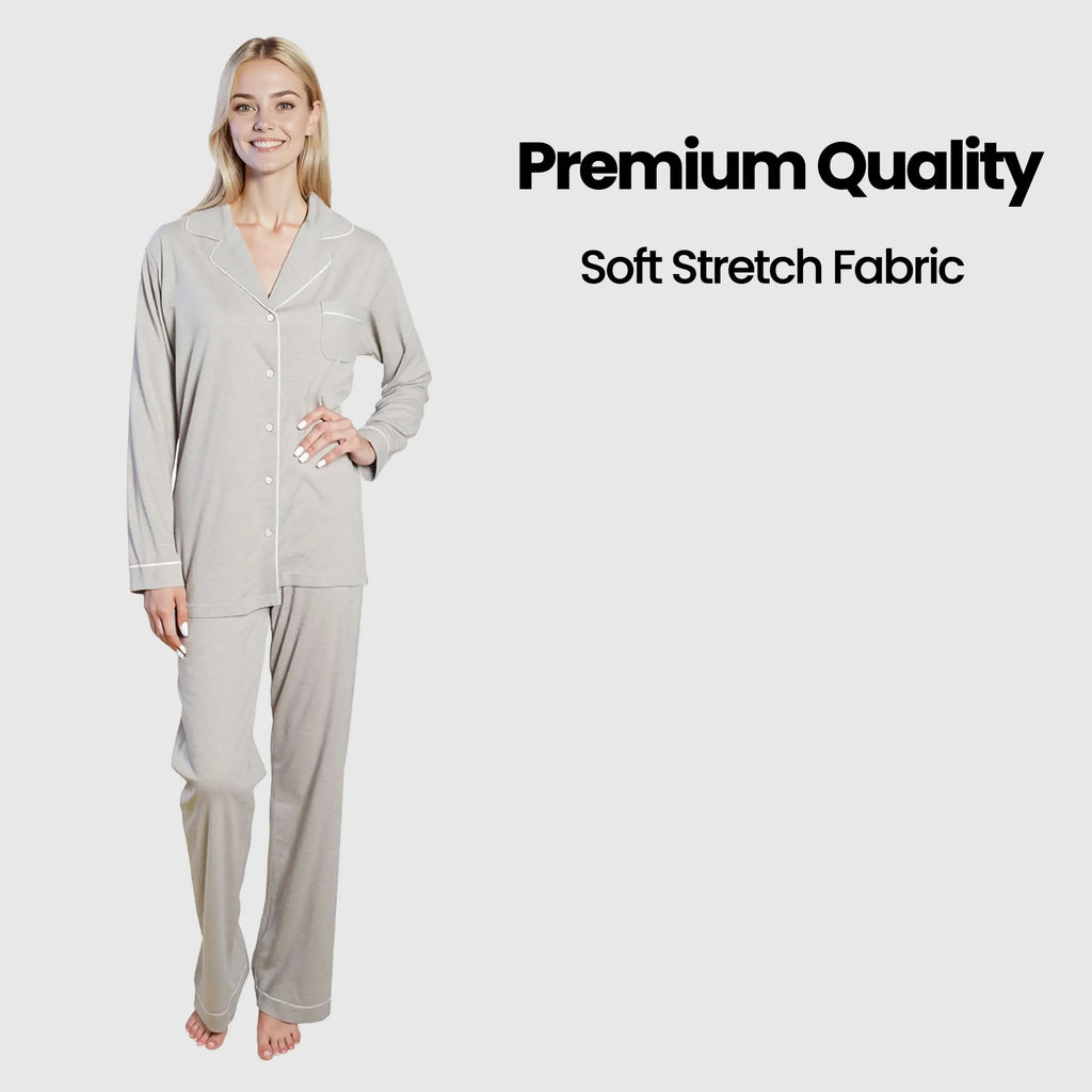 women-s-grey-pyjama-set-soft-touch-long-sleeve-button-up-top-bottoms-two-piece-nightwear-by-daisy-dreamer-pyjamas-1173917393 - Bobobiy