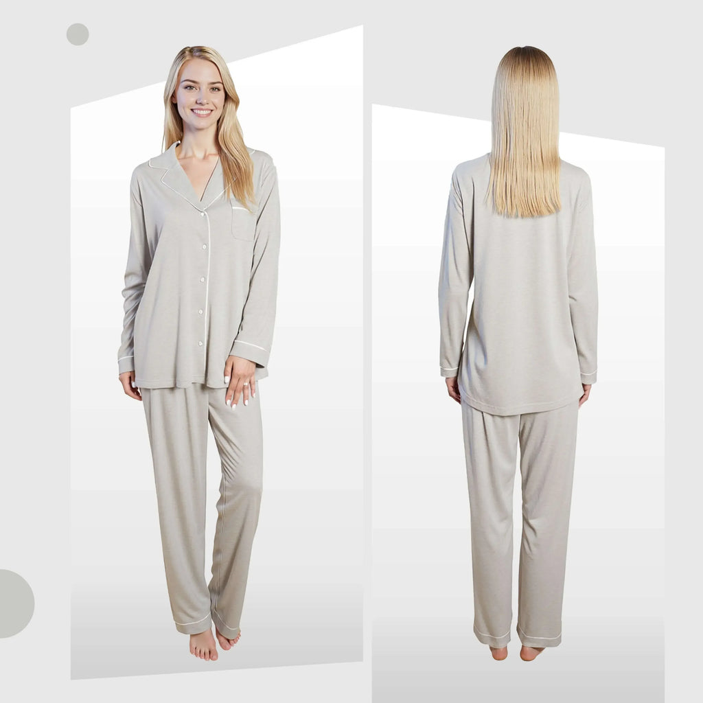 women-s-grey-pyjama-set-soft-touch-long-sleeve-button-up-top-bottoms-two-piece-nightwear-by-daisy-dreamer-pyjamas-1176513522 - Bobobiy