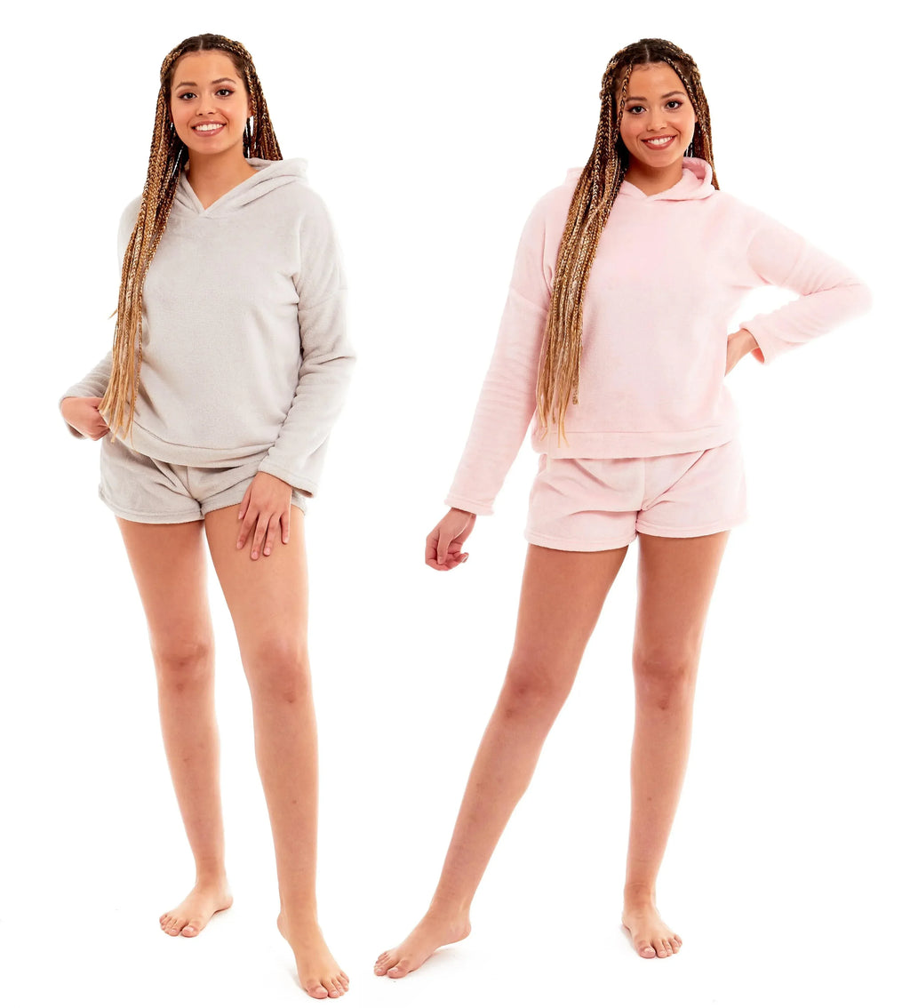 women-s-hooded-super-soft-fleece-pyjama-loungewear-set-comfortable-nightwear-for-home-relaxation-or-gift-multiple-colours-sizes-8-22-by-daisy-dreamer-pyjamas-670301559 - Bobobiy