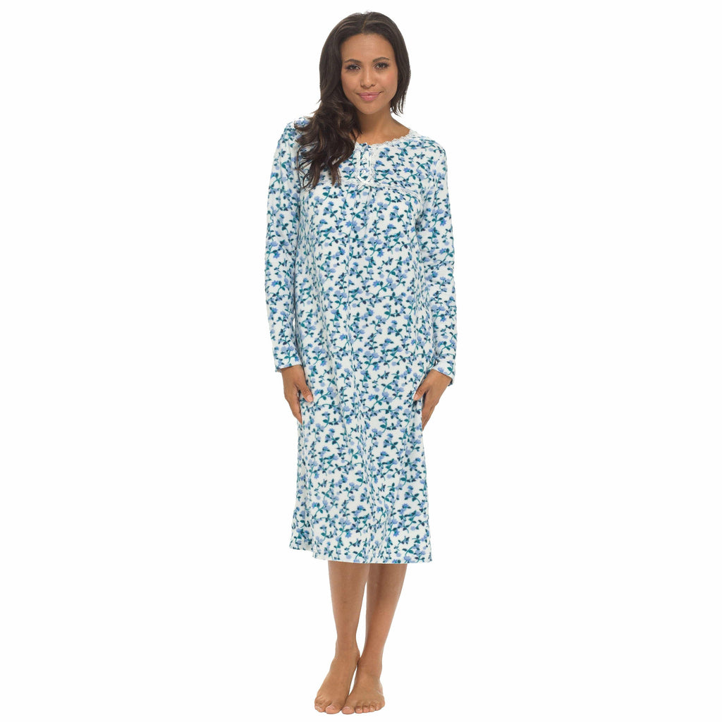 women-s-long-sleeve-fleece-nightdress-soft-warm-floral-print-sleepwear-cozy-winter-nightie-loungewear-available-in-multiple-sizes-by-daisy-dreamer-small-blue-pyjamas-1066665070 - Bobobiy