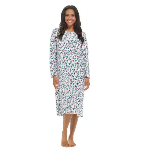 women-s-long-sleeve-fleece-nightdress-soft-warm-floral-print-sleepwear-cozy-winter-nightie-loungewear-available-in-multiple-sizes-by-daisy-dreamer-small-pink-pyjamas-1177461813 - Bobobiy