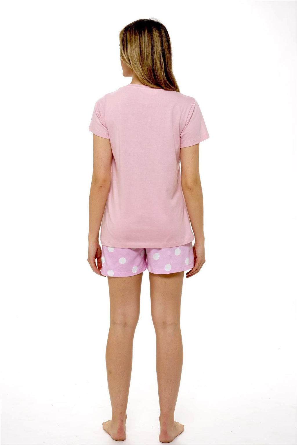 Women's Sausage Dog Print Pyjama Set T Shirt and Shorts Summer Nightwear Soft Cotton PJs Gift Idea