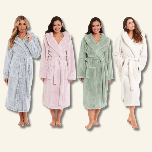 women-s-snuggle-fleece-touch-hooded-robe-luxurious-soft-loungewear-cosy-durable-dressing-gown-uk-sizes-8-22-green-grey-pink-green-by-daisy-dreamer-robe-1200123319 - Bobobiy