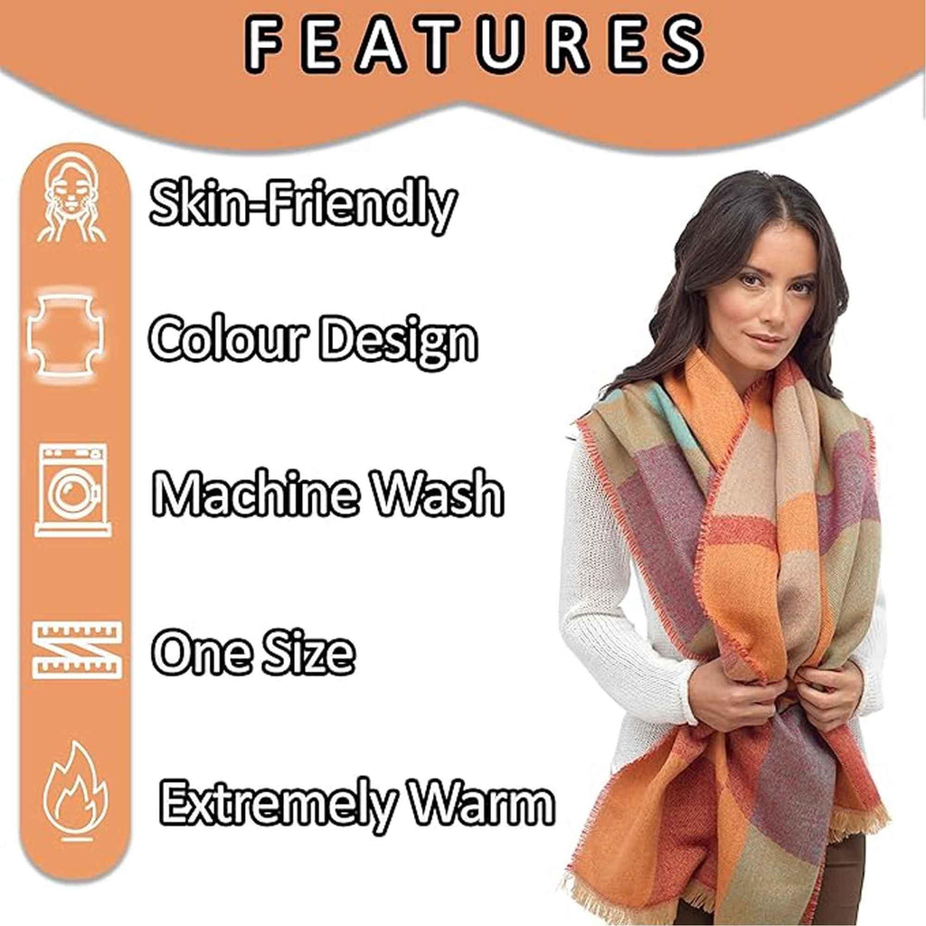 women-s-soft-woven-winter-scarves-lightweight-cozy-acrylic-wraps-in-vibrant-orange-yellow-multi-and-purple-red-multi-by-sock-stack-scarves-1180599401 - Bobobiy