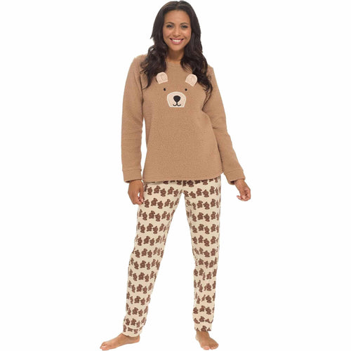 women-s-teddy-bear-warm-soft-fleece-pyjama-set-cozy-loungewear-pjs-by-daisy-dreamer-small-teddy-bear-pyjamas-1177119800 - Bobobiy