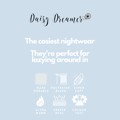 Women's Ultra-Soft Black Plush Fleece Hooded Pyjama Set with Sherpa Lining Cosy Durable Nightwear Sizes S to XL