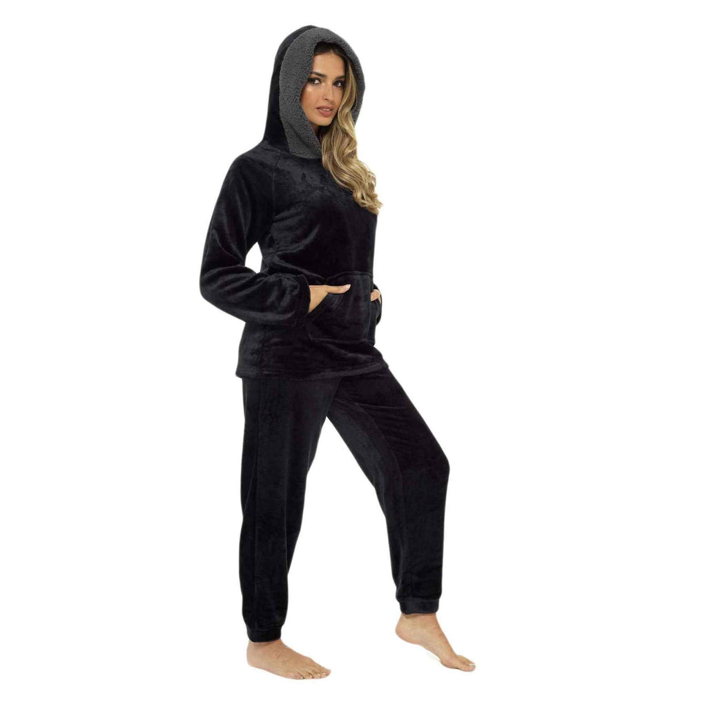 women-s-ultra-soft-plush-fleece-hooded-pajama-set-cozy-winter-nightwear-warm-loungewear-for-home-relaxation-by-daisy-dreamer-pyjamas-1184732140 - Bobobiy