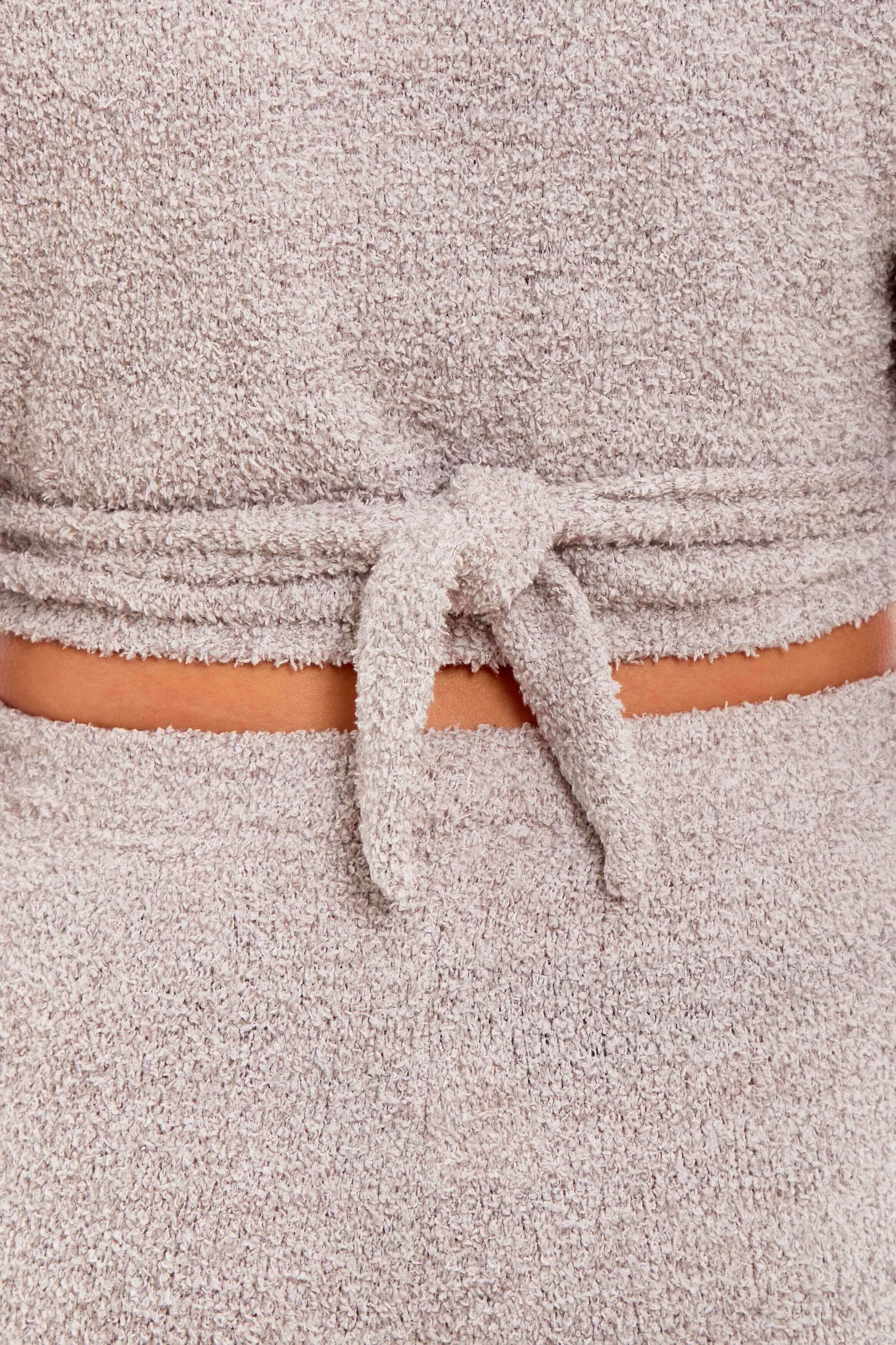 Women's Ultra Soft Teddy Fleece Loungewear Set Long Sleeve Wrap Top and Stretch Fit Pants Ideal for Relaxing and Sleeping Daisy Dreamer