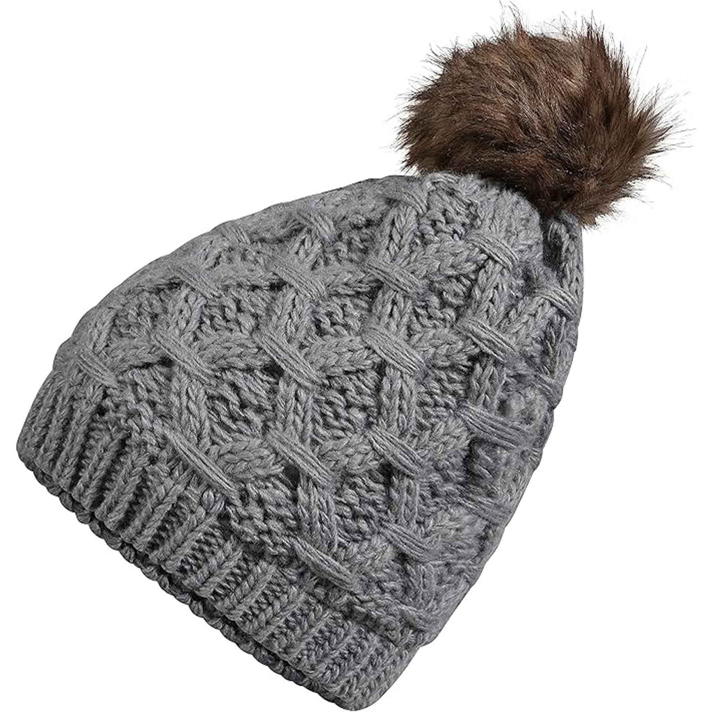 Women's Waterproof Thinsulate Insulated Chunky Beanie Winter Hat with Pom Pom Bobble Warm Cable Knit Ideal for Skiing and Hiking