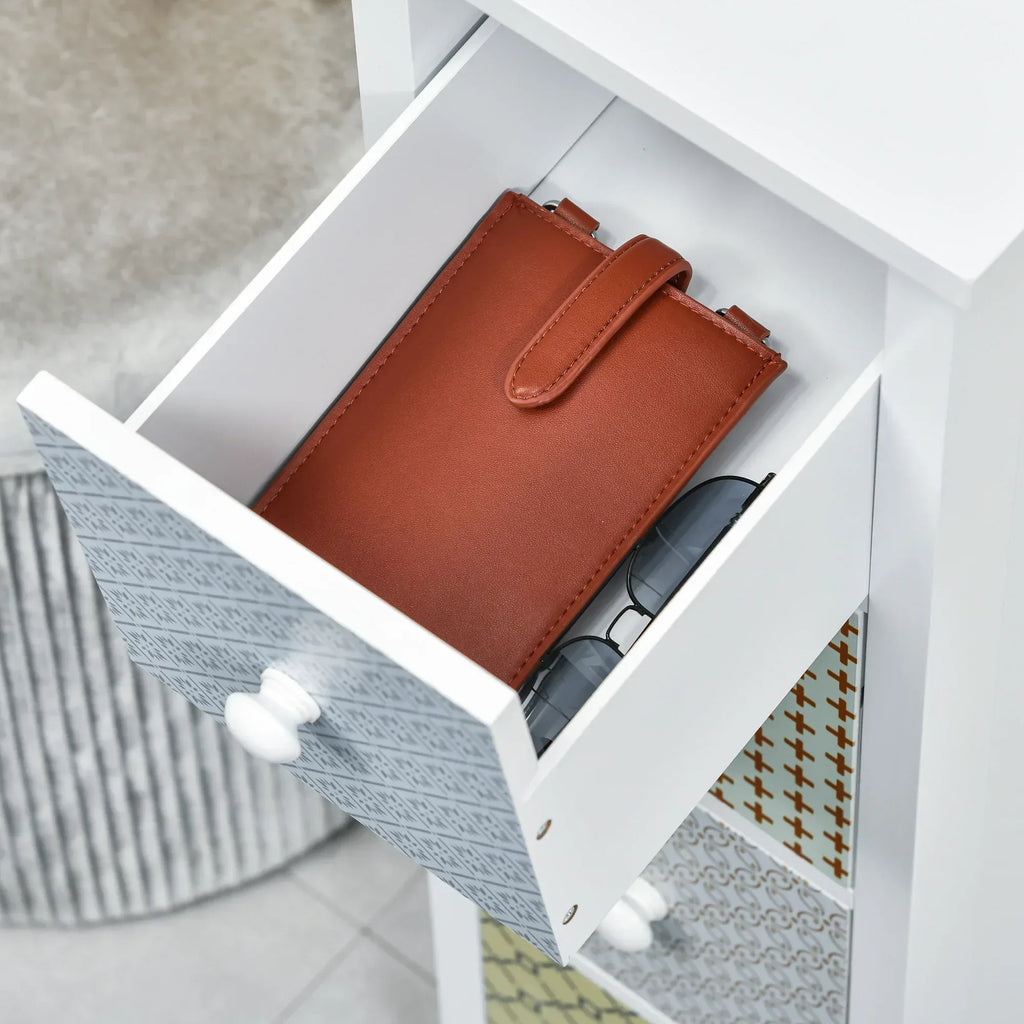 Chest of Drawers, 4 Drawer Dresser, Storage Organizer Toilet Tissue Cabinet for Bedroom, Bathroom - Bobobiy