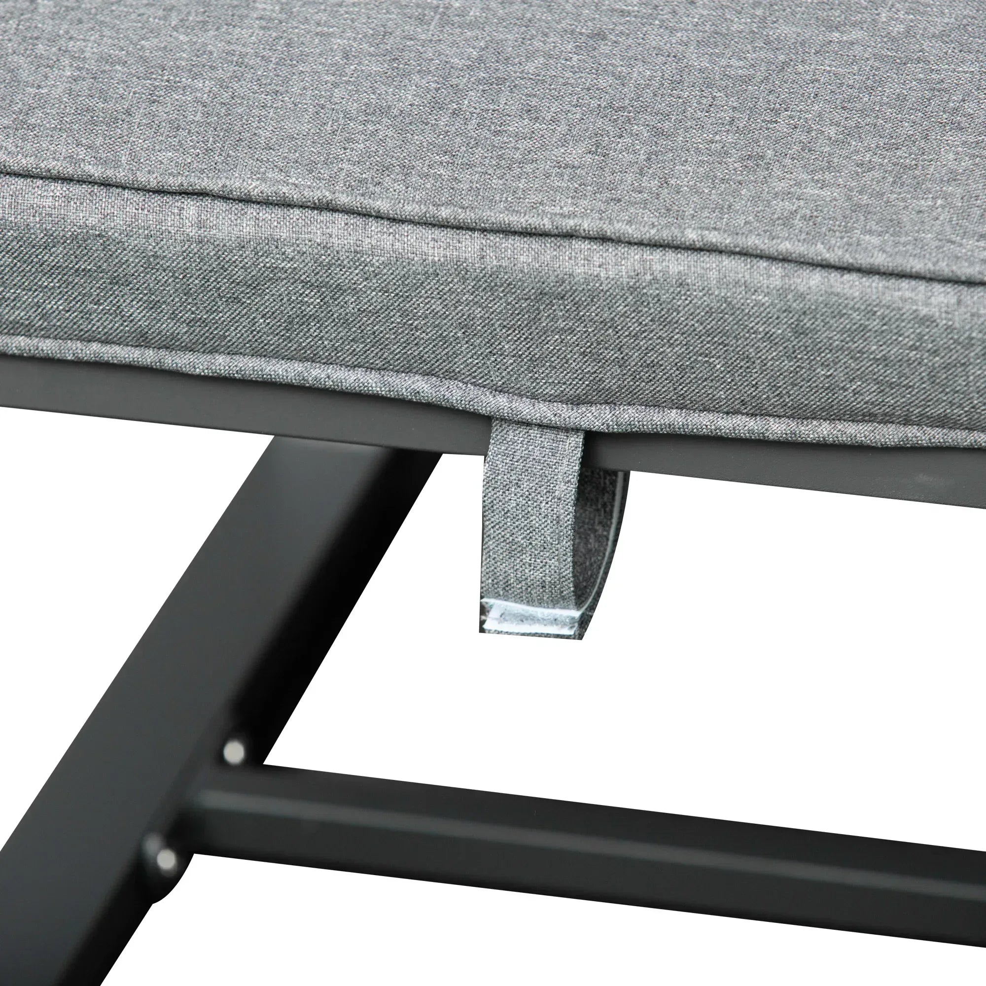 9PCs Patio Aluminium Dining Set, Space Saving Cube Set with 4 Chairs, 4 Ottoman, Cushions, 8 Seater Garden Furniture - Bobobiy