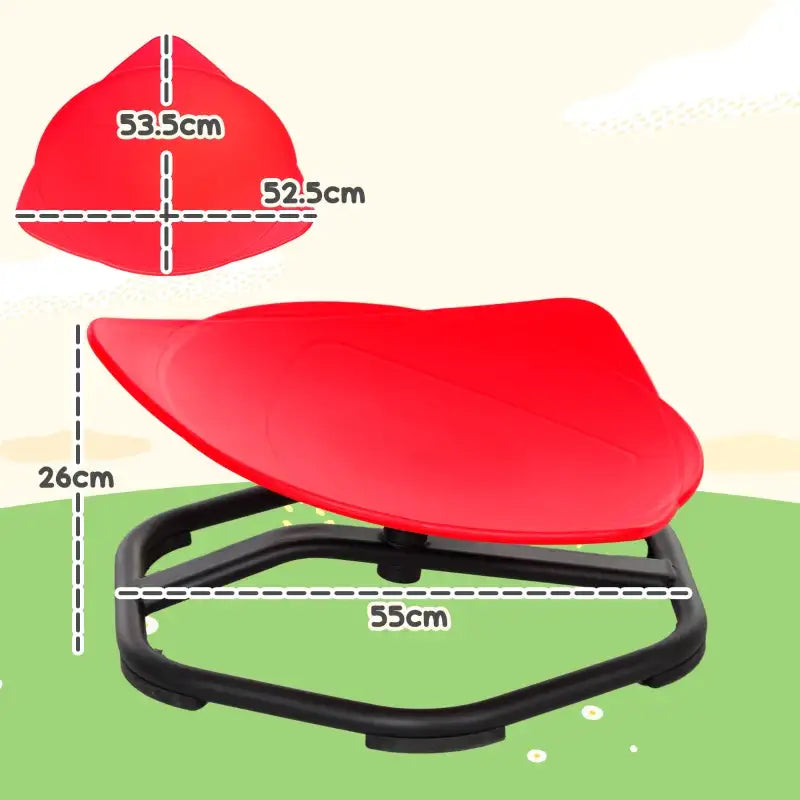 Sensory Spinning Chair for Kids, for Coordination, Balance, Red