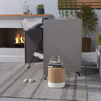 Light grey swing chair protective cover for three-seater swing frame