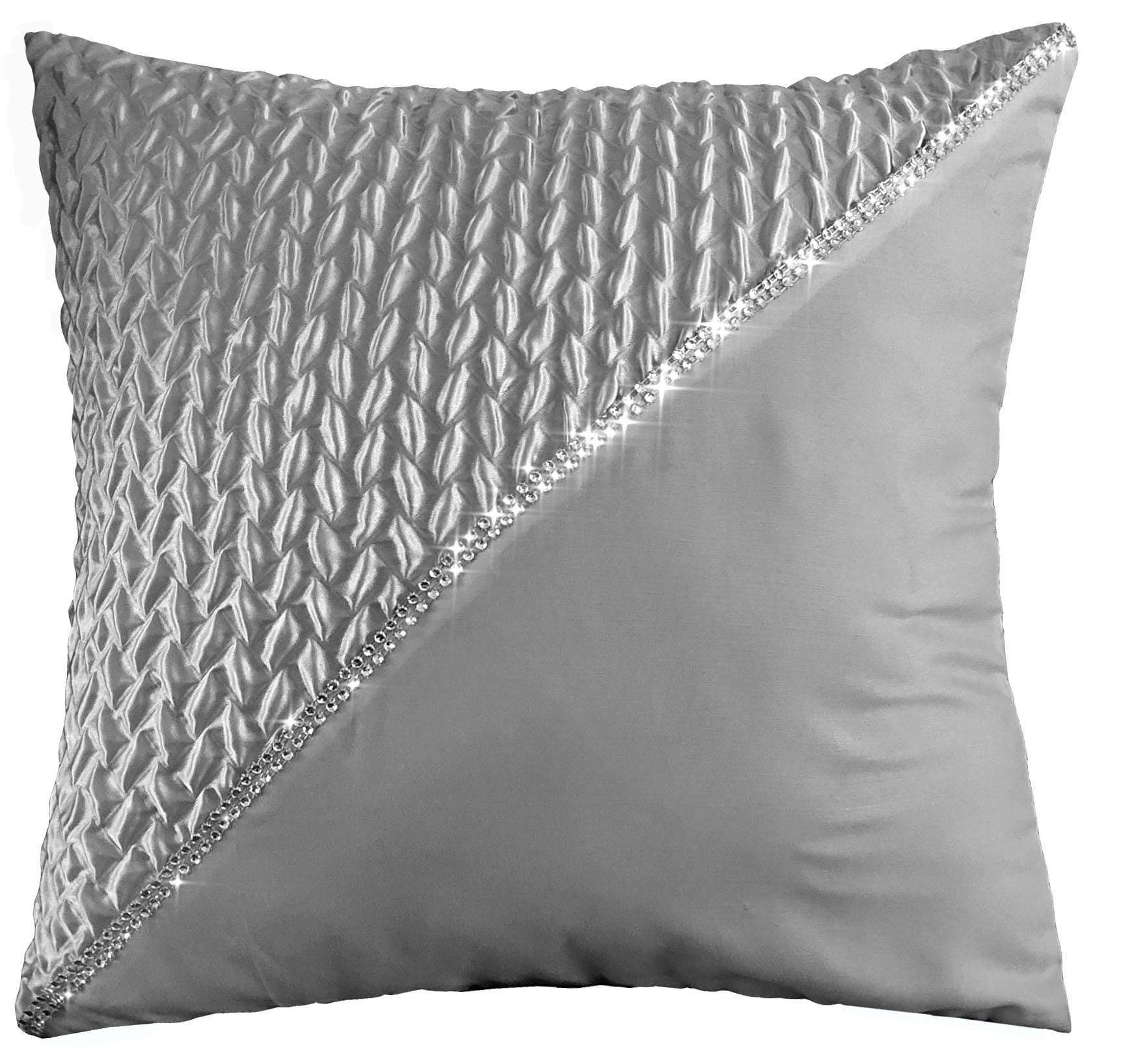 Zenia Luxurious Duvet Cover Set with Quilted Trim and Diamante Detailing  Available in Single Double Kingb and Super King Sizes